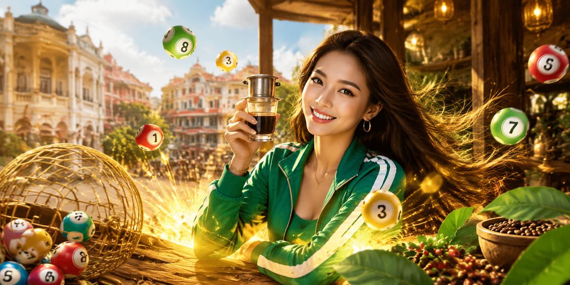 Người dùng tại TP.HCM xem xổ số và cà phê buổi sáng trên điện thoại
