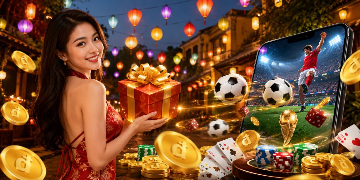 Người chơi tại Hội An tra cứu FAQ 888now dưới ánh đèn lồng